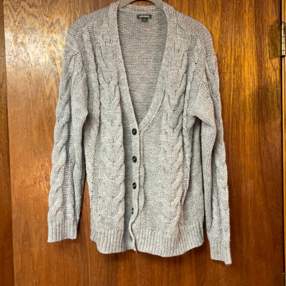 Grey oversized cardigan